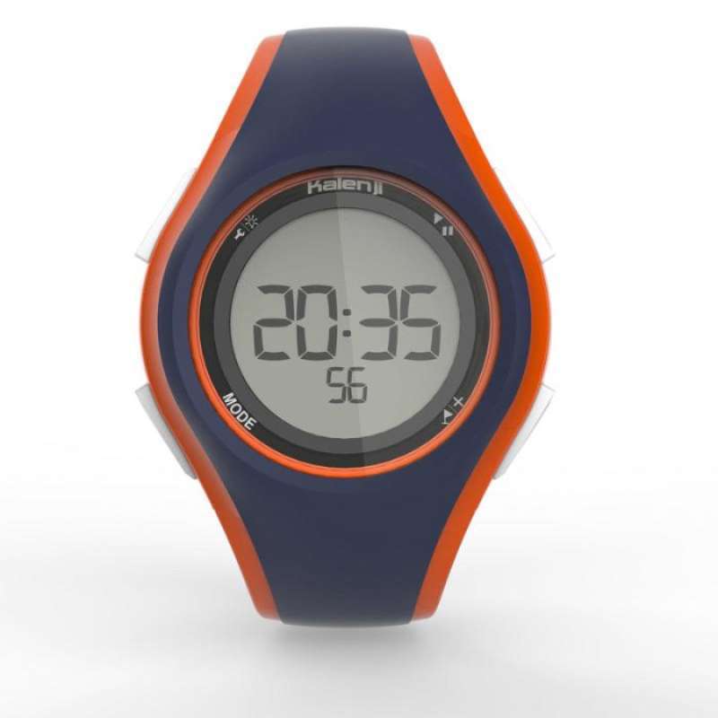 Jual Decathlon Kalenji Stopwatch lari W200 M pria biru dan oranye