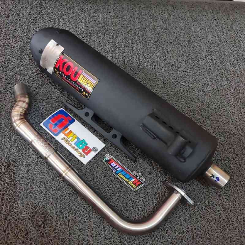 Jual kenalpot KOU MAHACHAI pcx cbu 2017 vario 125 150 quiet sound