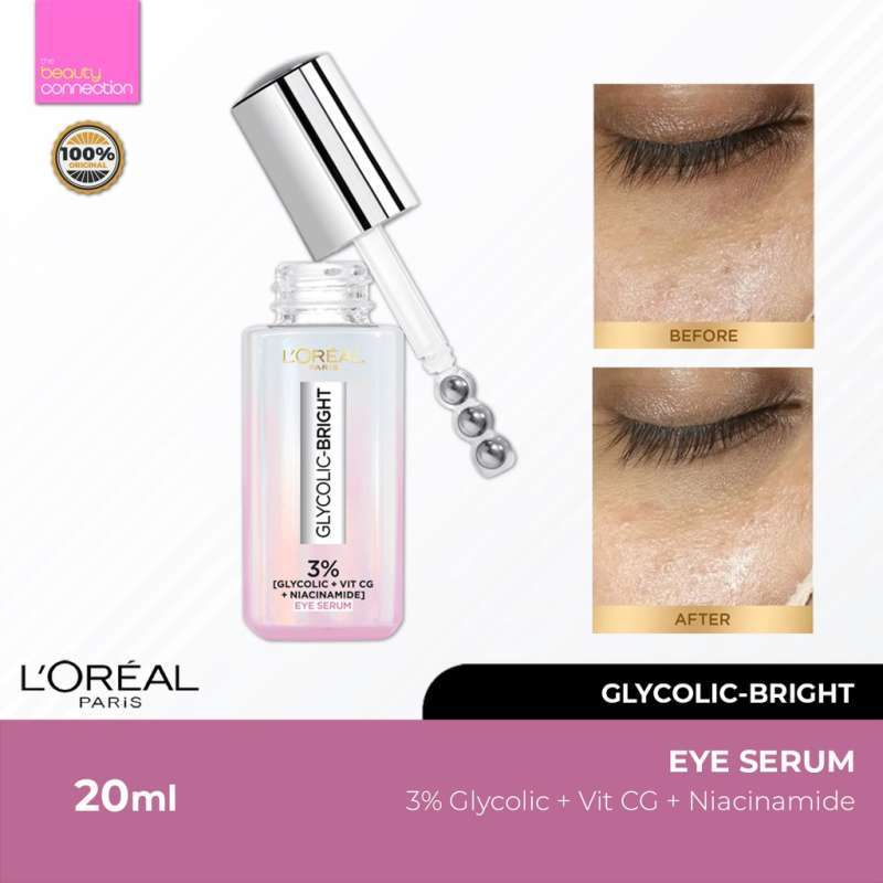 Promo L'Oreal Paris Glycolic Acid Eye Serum 20ml Diskon 16 di Seller