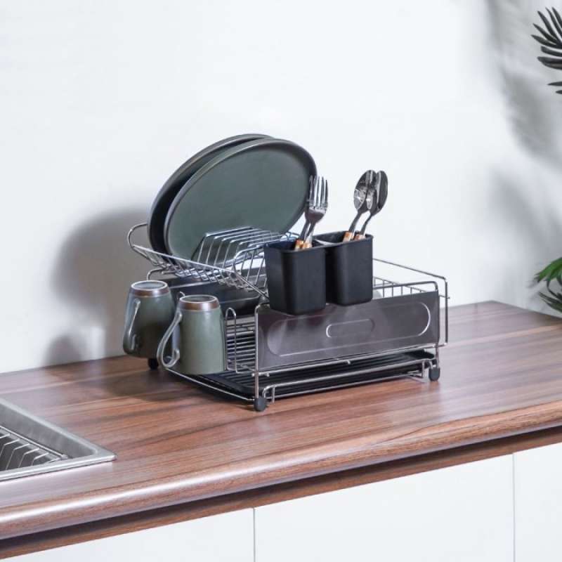 Dish Rak Informa Jual Informa - Rak Piring - Savion Dish Rack 2 Tier Black Di Seller ...