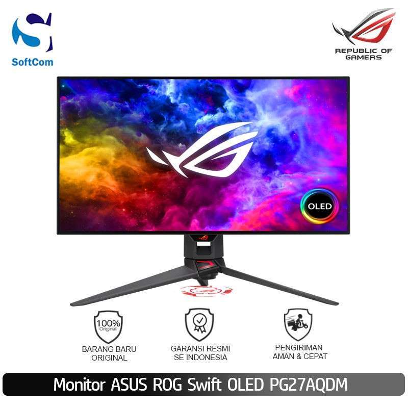 Promo Monitor Asus Rog Swift Oled Pg27aqdm Gaming Monitor [27 Qhd 240hz