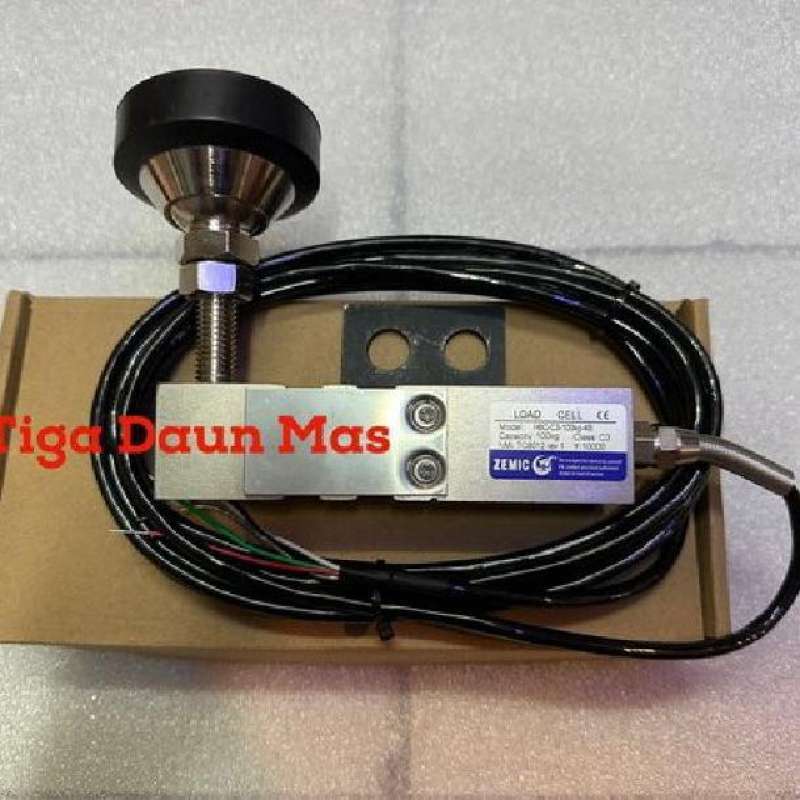 Jual Load Cell Shear Beam Zemic H8C 100 Kg + Kaki Sensor Timbangan ...