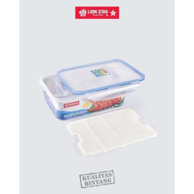 Promo Klip To Keep with tray 1801 4800ml KP-58 Lion Star (Kotak Makan ...