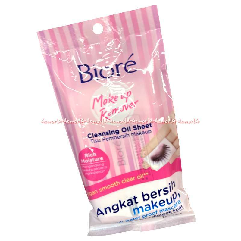 Jual Biore Make Up Remover 2lembar Biore Makeup Cleansing Oil Sheet ...
