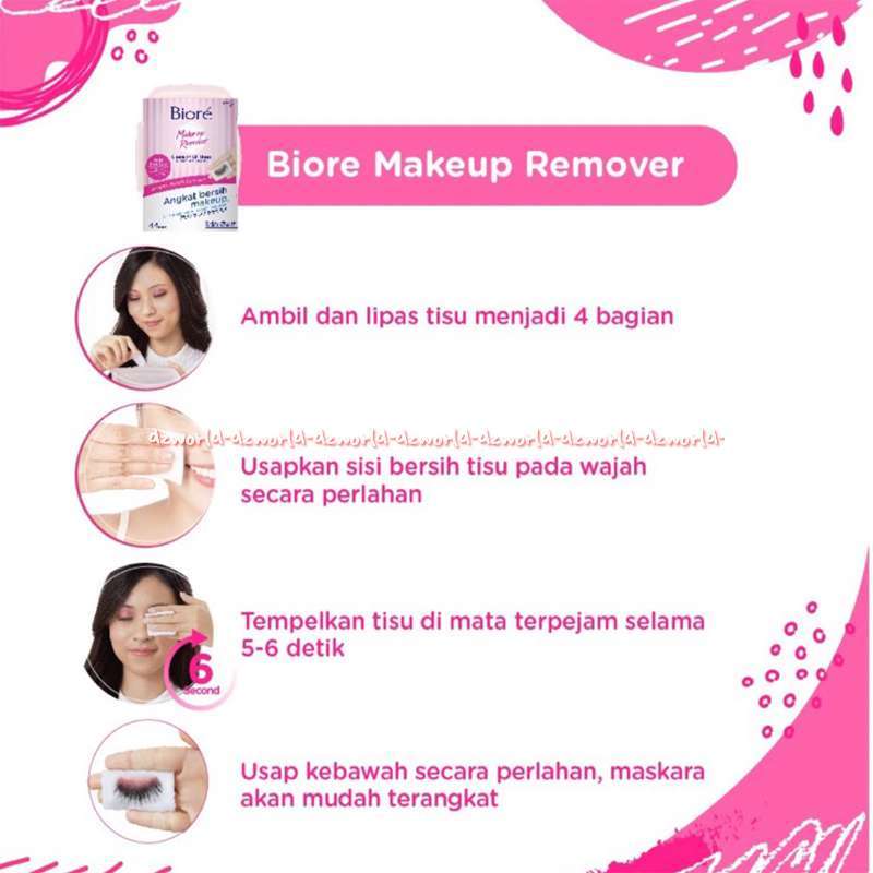 Jual Biore Make Up Remover 2lembar Biore Makeup Cleansing Oil Sheet ...