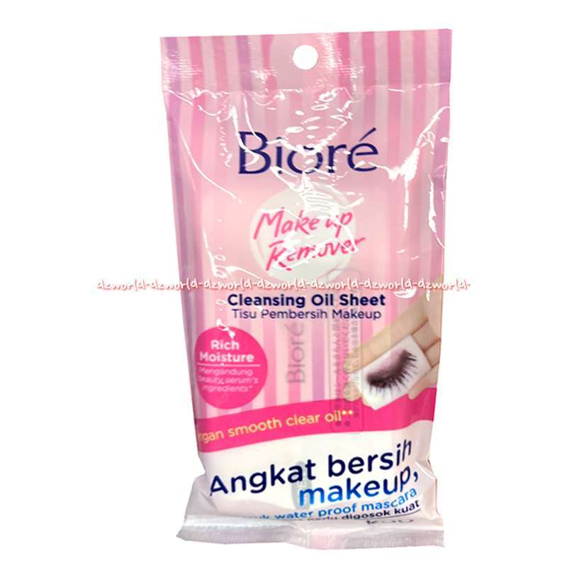 Jual Biore Make Up Remover 2lembar Biore Makeup Cleansing Oil Sheet ...