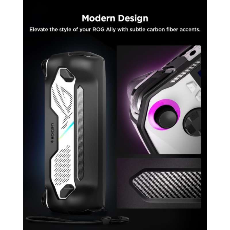 Promo Case Asus Rog Ally 2023 Spigen Rugged Armor Grip Cover Carbon ...
