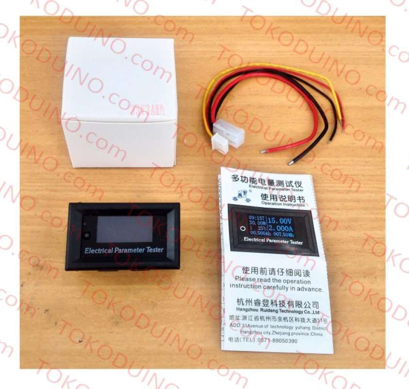 Promo Dc 7 In 1 Voltmeter Ammeter Thermometer Digital 33v 3a Oled ...