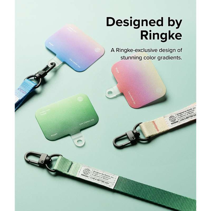 Ringke Holder Link Snap Hook Lanyard Strap Aurora Tali Gantungan HP  Paracord Wrist Strap Handphone Keychain Kamera Lanyard ID Card Kalung  Multifungsi