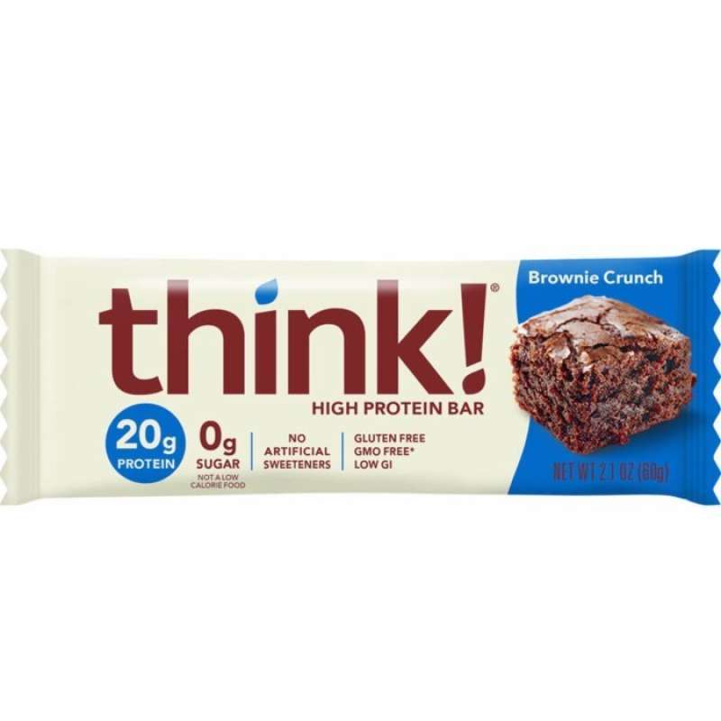 Promo THINK! THINK PROTEIN BAR FITNESS SUPPLEMENT - Brownie Crunch ...