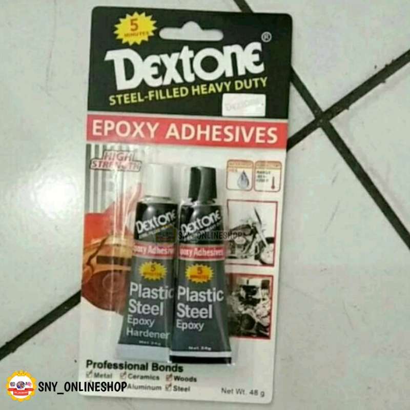 Jual Plastic Steel Epoxy / Epoxy Adhesives / Lem Besi Dextone 5 Menit