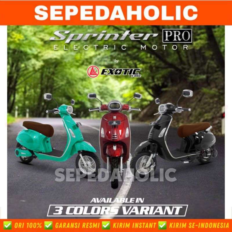 Jual Sepeda Motor Listrik Exotic Sprinter Pro 1200 Watt Electric E Bike Di Seller Sepedaholic Kuta Baru Kab. Tangerang Blibli