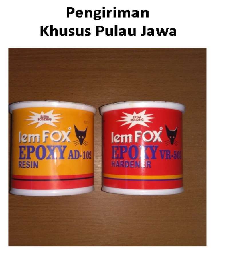 Promo Lem Epoxy Fox Resin Dan Hardener Set 1,5 Kg 1500 Gram Pt. Aica