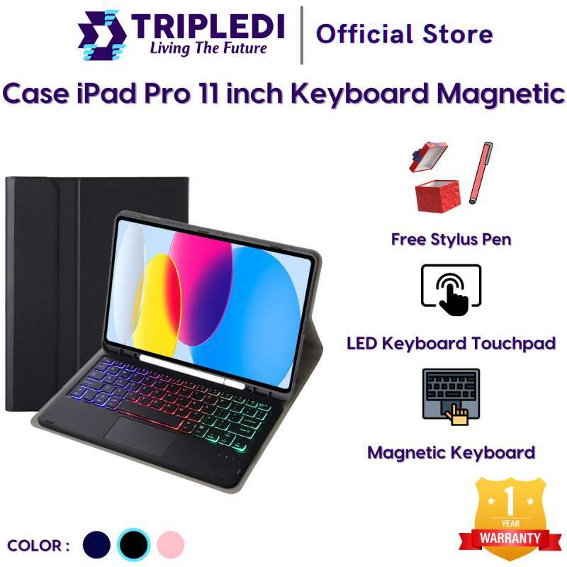 Jual TRIPLEDI Case Keyboard Detachable Touchpad LED Backlit Wireless