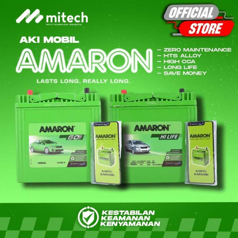 Jual Aki Mobil Toyota Yaris NS60LS / 46B24LS Amaron GO Aki Kering 12v