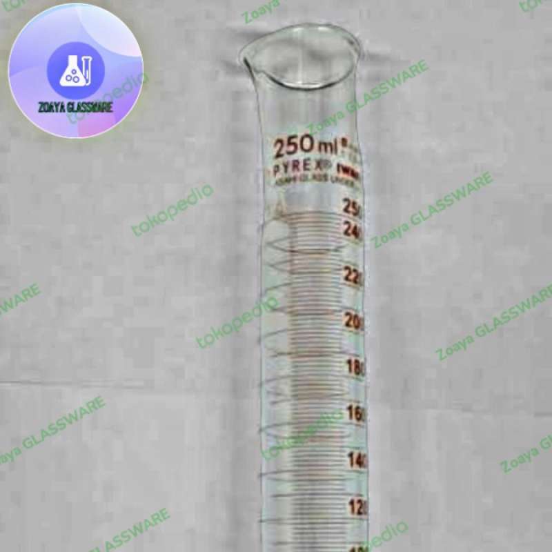 Promo Measuring Cylinder-Gelas Ukur Kimia 250Ml Pyrex Asli Alat ...