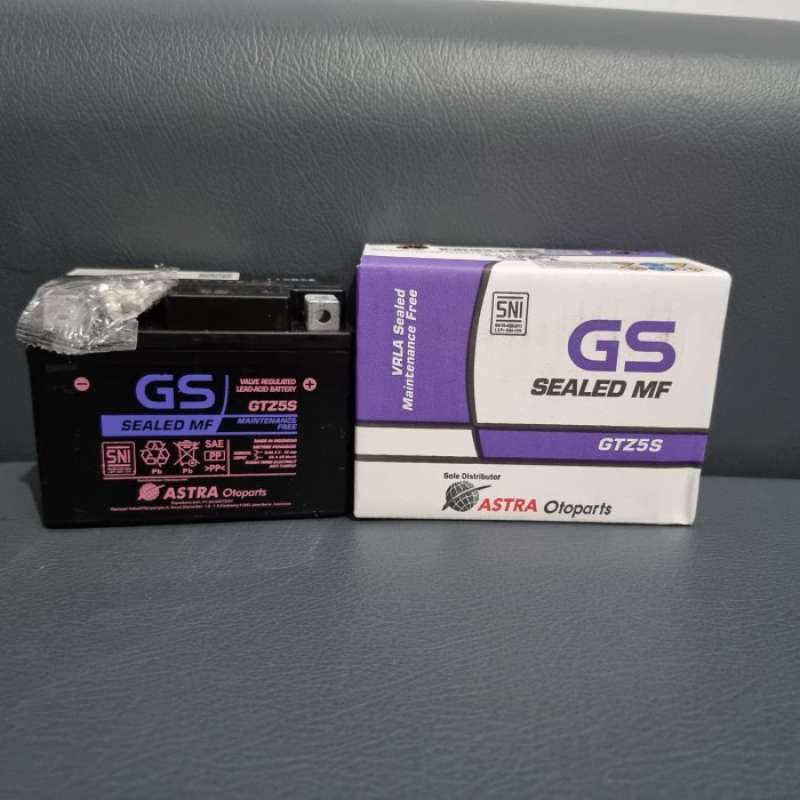 Promo Aki Motor Astra Gs Gtz5s Scoopy Spacy Fi F1 Accu Kering Mf