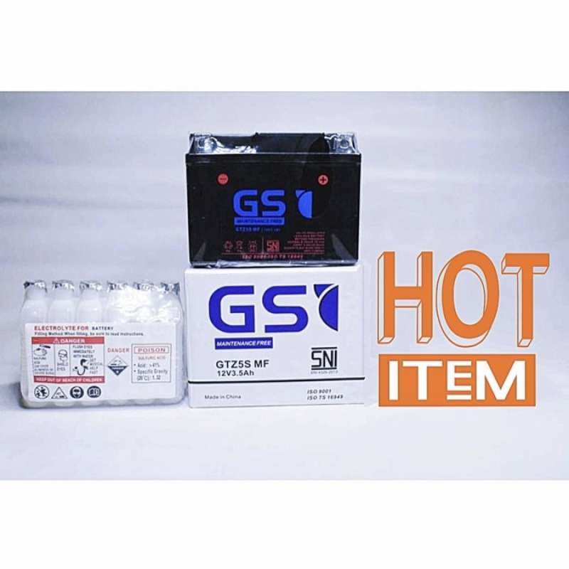 Promo Aki Motor Kering Mf Gtz5S Honda Beat Vario 110 Supra X 125 Scoopy