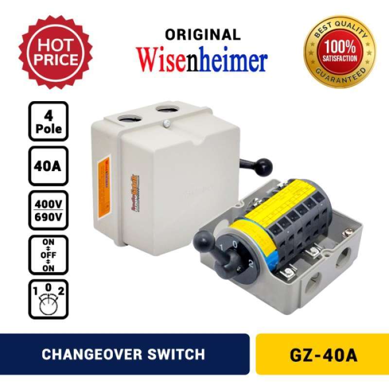 Promo Change Over Switch 4P 40A Wisenheimer COS Ohm Saklar Genset 40 A ...