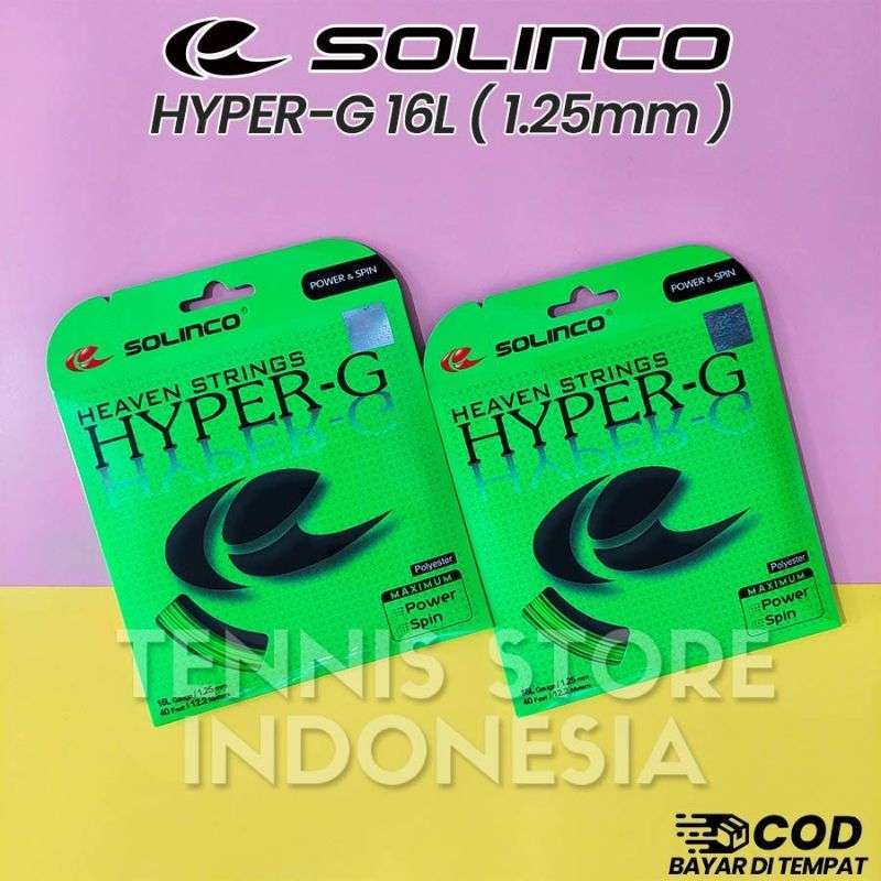 Jual Solinco HyperG 1.25/16L String Original ( Senar Tenis / Tennis