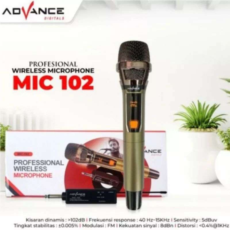 Jual Advance Mic 102 Professional Wireless Microphone Di Seller Hoseela ...