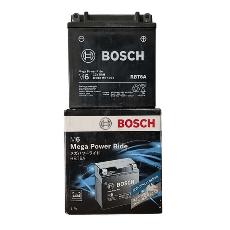 Promo Aki Motor Bosch RBTZ-6A GARANSI Diskon 3% di Seller SNJ Sentra