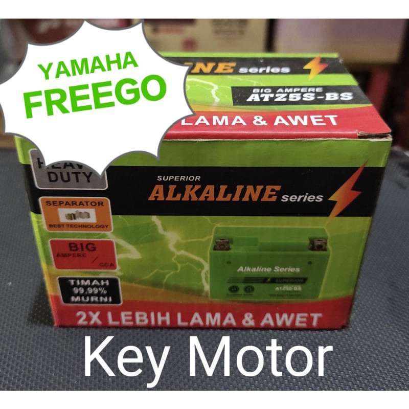 Jual Aki / Accu Kering Motor Yamaha Freego Alkaline Alkalin 5a 5 Ampere