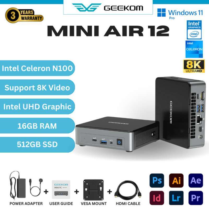 MECHAZER Z3 All-in-One PC 23,8 Zoll Mit Windows 11 Pro, Intel N5095, 8 GB RAM, 512 GB SSD – Inkl. Tastatur & Maus