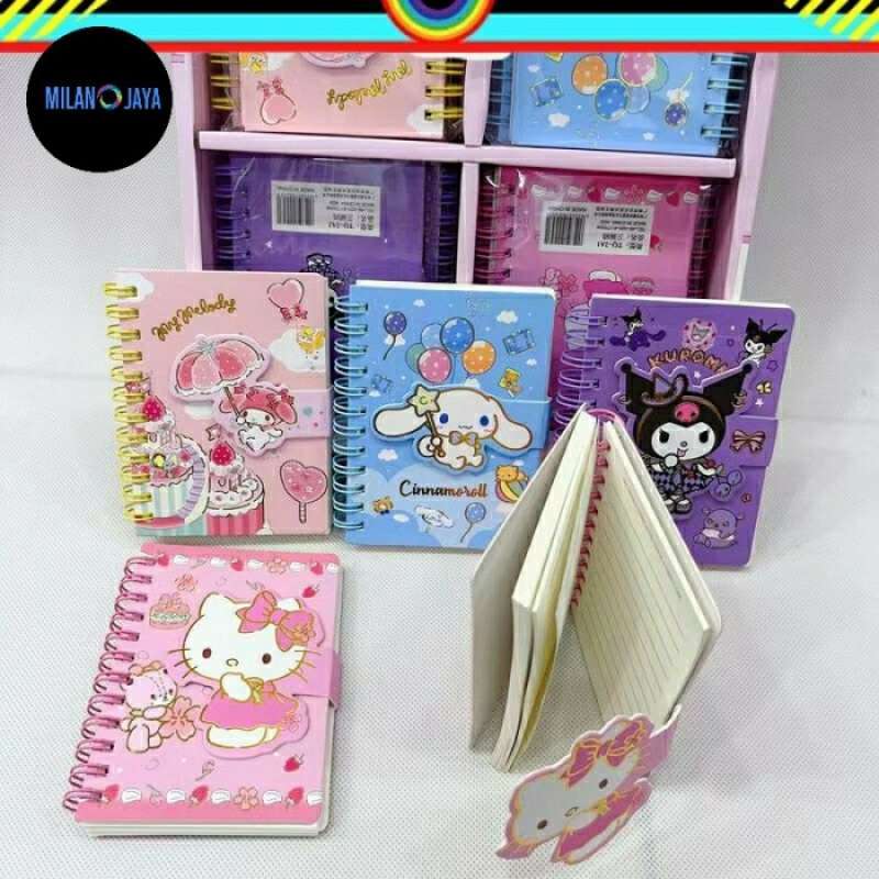 Jual Buku Memo Notes Sanrio Buku Saku Cinnamoroll Kuromi Pocket Ring