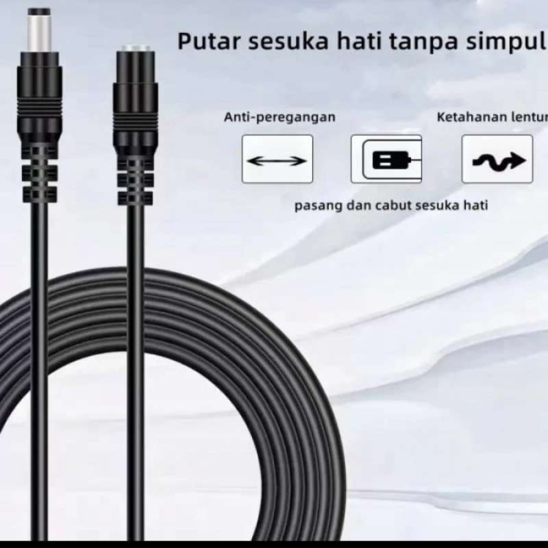 Jual Kabel Extension Dc Ektender Adapter Router Ip Camera Cctv Male ...