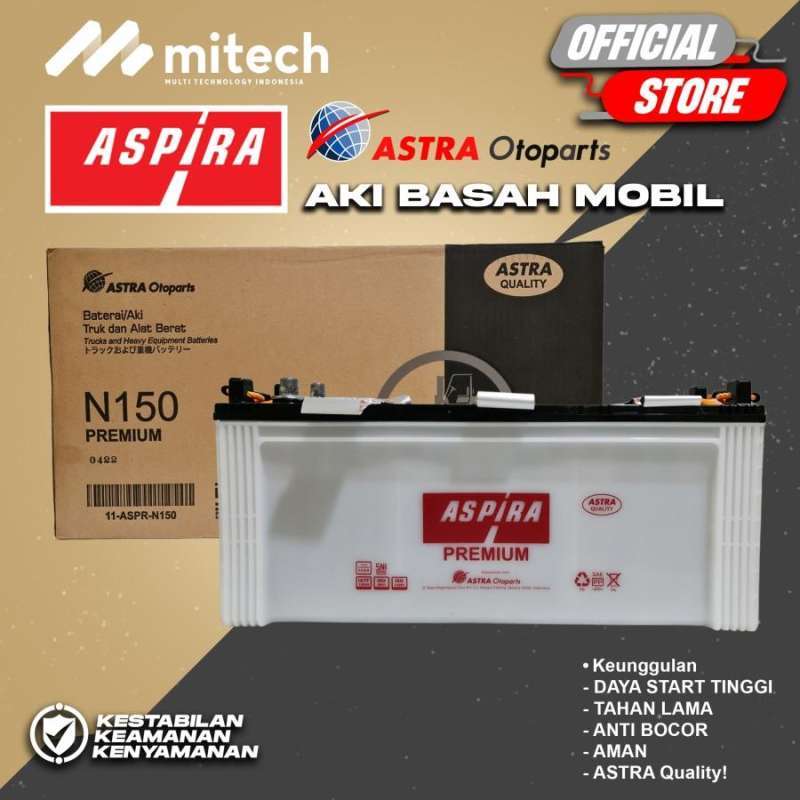 Jual Aki Aspira Astra N150 / 145G51 Aki Basah 12V / 150Ah di Seller
