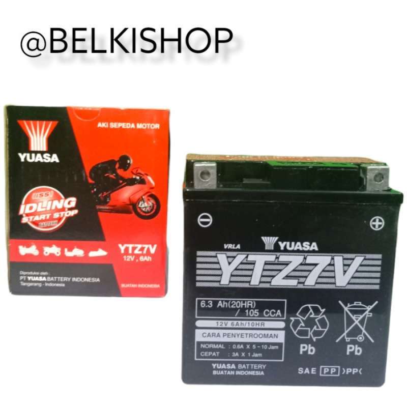 Promo SALE !! Aki motor Vespa LX 125, LX 150, Primavera YUASA YTZ7V 12v