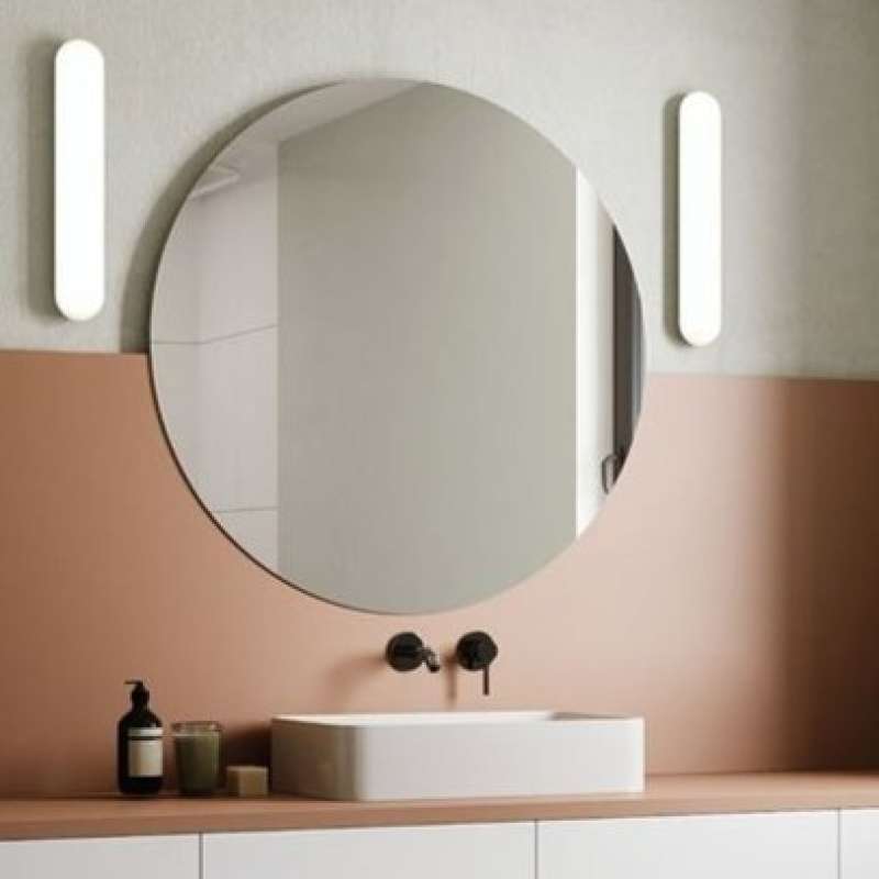 Promo Kaca Cermin Bulat Polos 60X60/ Kaca Cermin Kamar Mandi/ Cermin