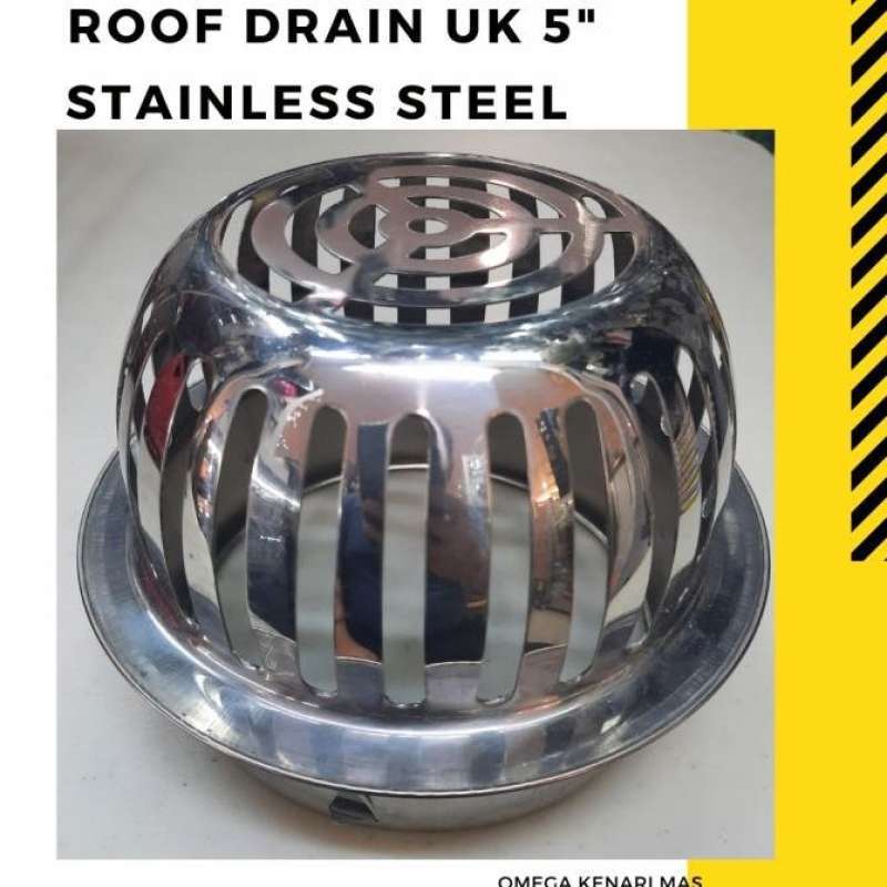Promo Roof Drain 5 Inch Stainless Steel Saringan Talang Air Atap Rumah ...