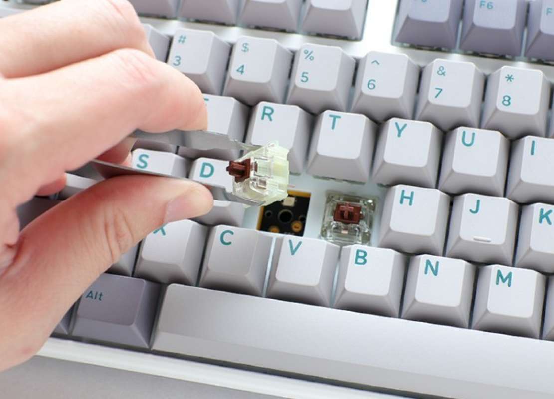 Promo Ducky One 3 Mist Grey Tkl Hotswappable Mechanical Keyboard ...
