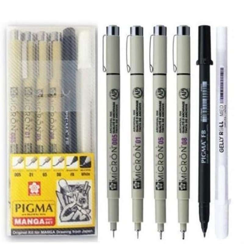 Sakura Pigma Micron Manga Pen Set | La Casa del Arte