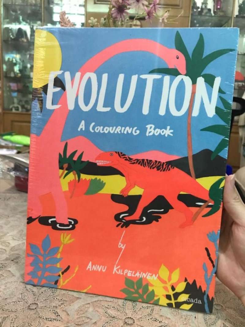 Jual Evolution Coloring Book/Buku Mewarnai Anak Dinosaurus Evolusi