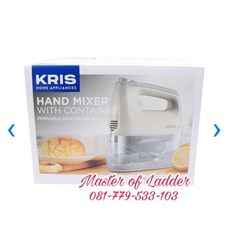 Promo Hand Mixer Box 400 W Kris Mixer Tangan Turbo Roti 6 Speed Diskon ...