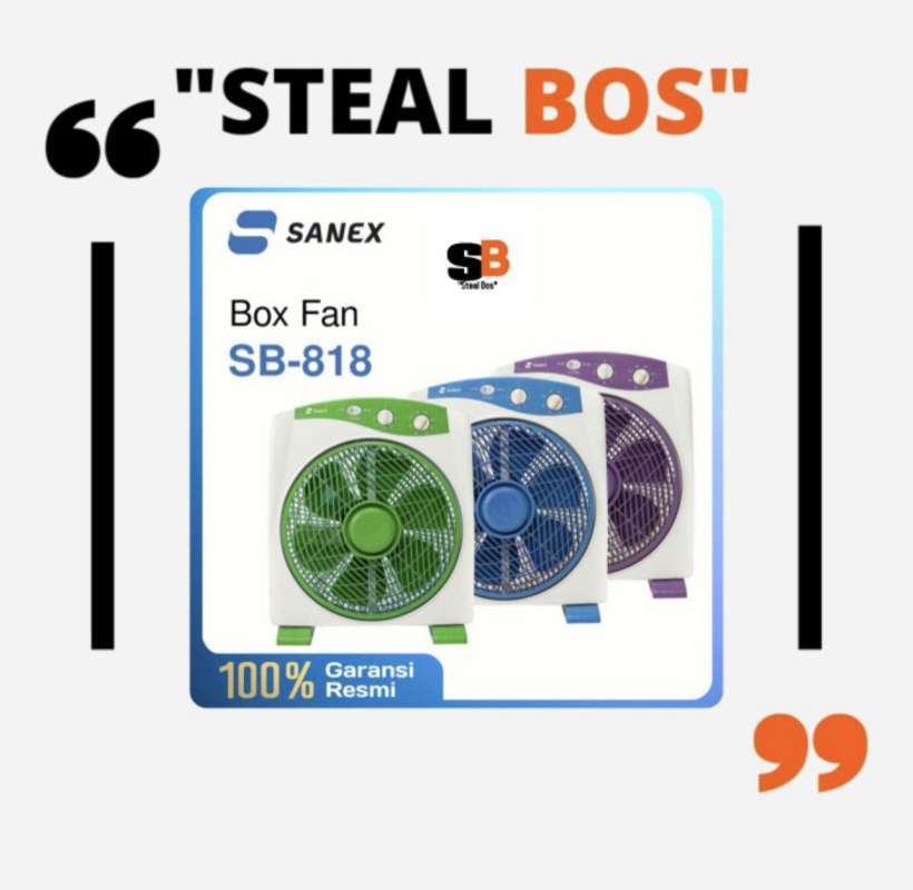 Jual Box fan sanex 12 inch / kips angin kotak sanex 12 inch boxfan 12