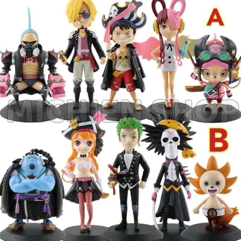 Jual one piece figure set Sanji Uta Luffy Chopper Franky di Seller