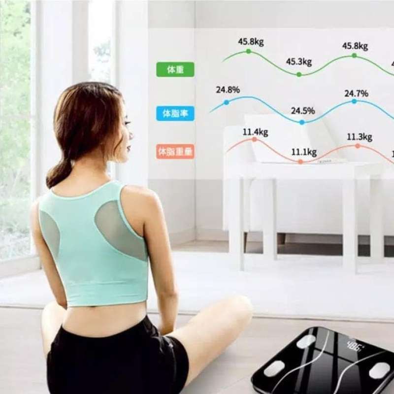Promo Timbangan Badan Digital Body Fat Monitor With App Smart Weight ...