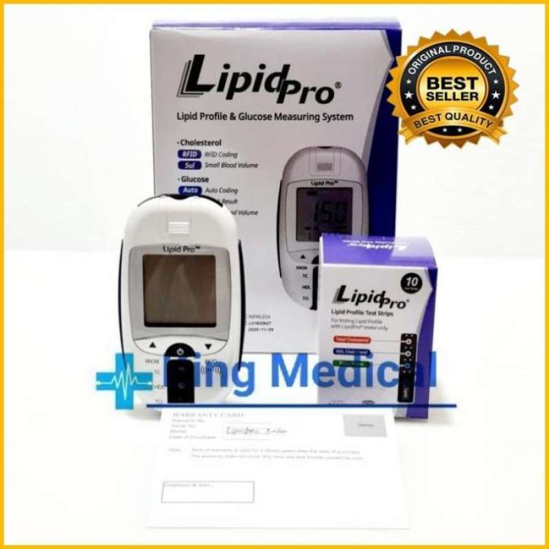 Jual Lipid Pro Meter + Strip Lipid Pro Isi 10 Test Strip Original Best ...