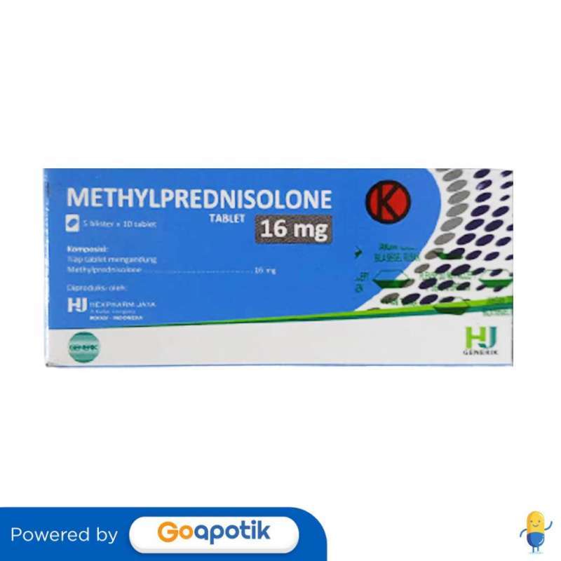 Jual METHYLPREDNISOLONE HEXPHARM 16 MG BOX 50 TABLET di Seller Apotek