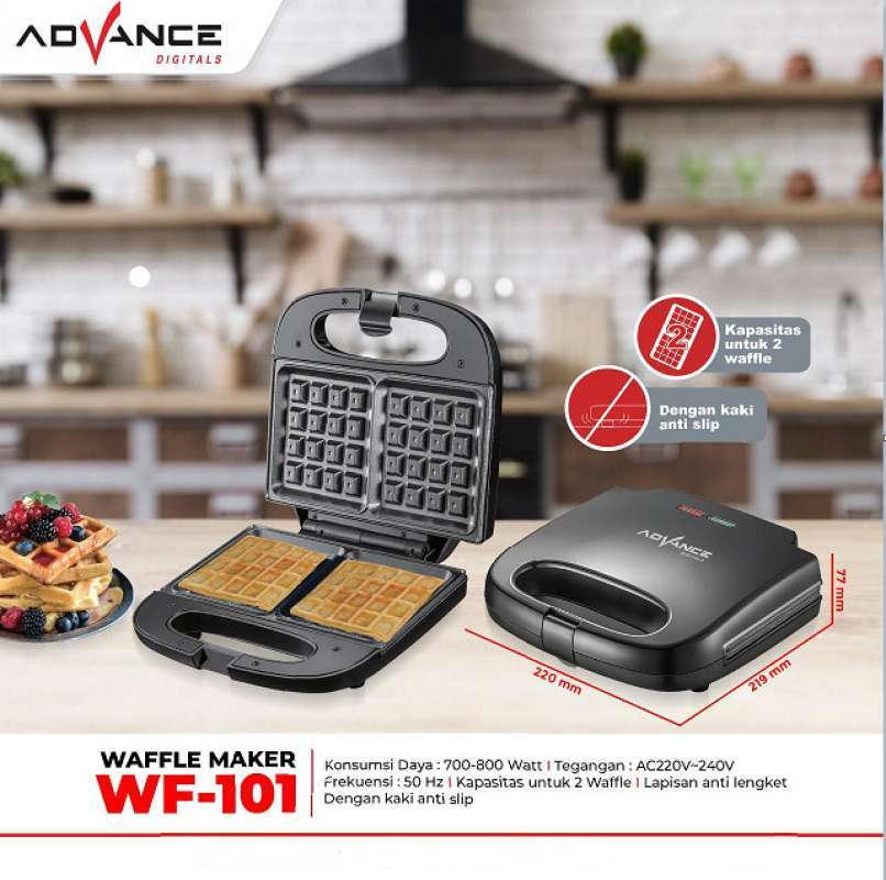 Promo Advance Wf101 Electric Waffle Maker/Pembuat Kue Waffle Listrik