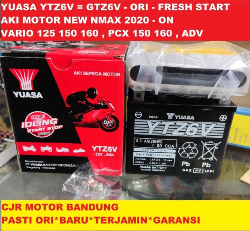 Jual Yuasa MF YTZ6V aki ori bawaan motor Yamaha NEW NMAX N MAX Vario