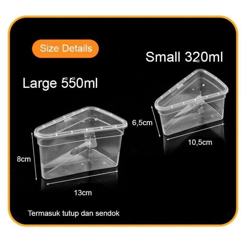 Jual Cup Dessert Segitiga+sendok Isi 5pcs / Gelas Puding / Tempat ...