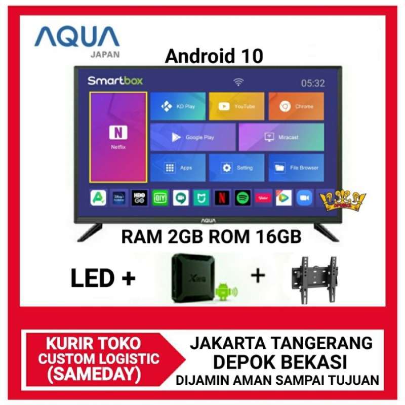 Promo Aqua Led Tv Smart Android Box Ram 2gb Rom 16gb 32aqt6100 Diskon 4 ...