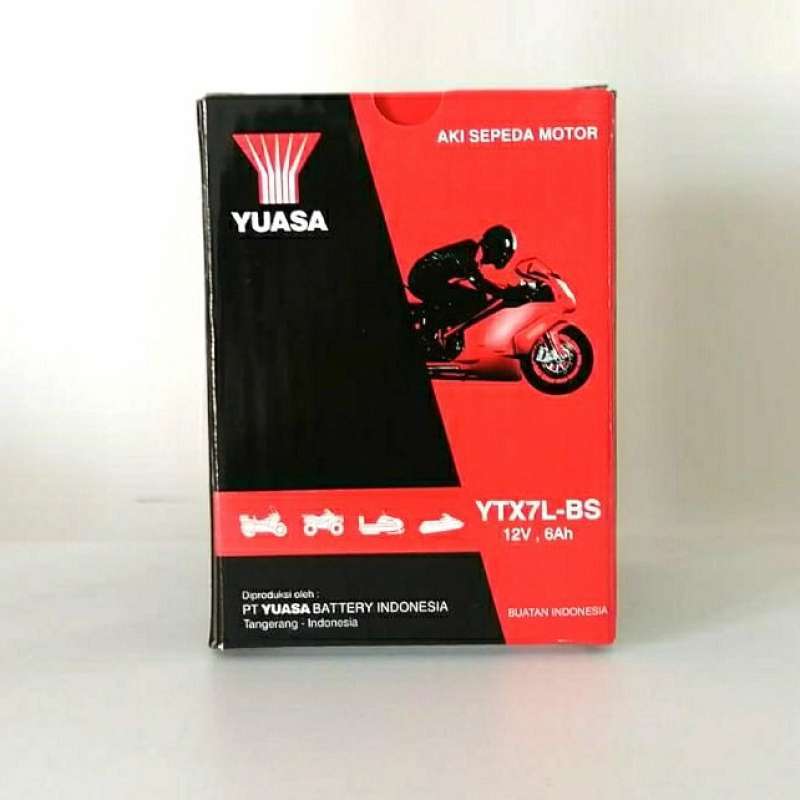 Promo Aki Motor Yamaha R25, Honda Cbr 250 Yuasa Ytx7l-bs Mf Original