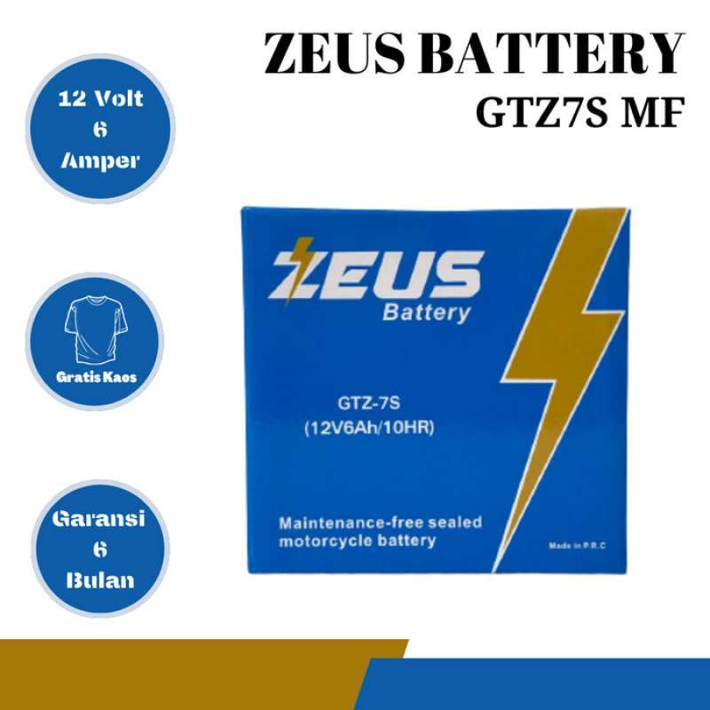 Promo Aki Motor Kawasaki W175 W 175 Zeus Gtz7s High Spec Accu Kering