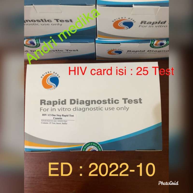 Promo Hiv Card 1/2 Serum / Plasma Isi 25 Tes Diskon 23 Di Seller